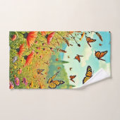 Bouton Fleur sauvage vibre Joy Design (Serviette à main)