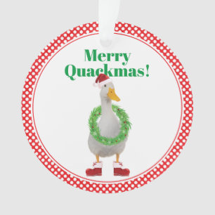 Bouton Joyeux Quackmas Santa Canard