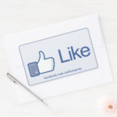 Bouton Like - autocollants promotionnels (Enveloppe)