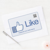 Bouton Like - autocollants promotionnels avec code (Enveloppe)