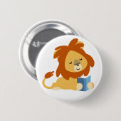 Bouton Lion Bouton Lion à lecture mignonne Badge (Devant & derrière)