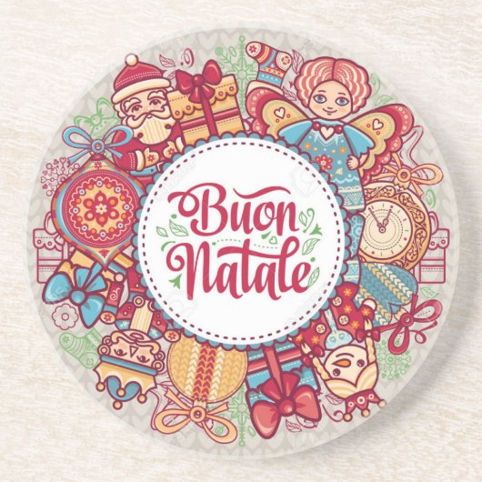 **BOUTON NATALE** DESSOUS DE VERRE EN PIERRE SANDS (Devant)