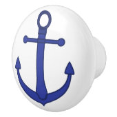 Bouton orienté nautique de Cabinet d'Ancre bleue (Droite)