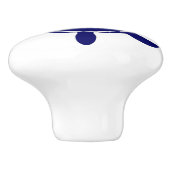 Bouton orienté nautique de Cabinet de roue bleue (Côté)