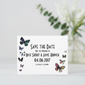 Bouton papillon, Enregistrer la carte postale Mari (Debout devant)