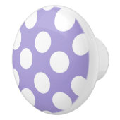 Bouton pourpre et blanc de meubles de point de (Droite)