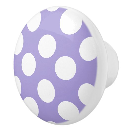 Bouton pourpre et blanc de meubles de point de (Droite)