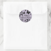 Bouton pourpre et noir Sweet 16 Sticker (Sac)