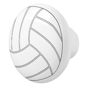 Bouton rond blanc de volleyball tireur