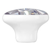 Bouton rond en céramique diamant blanc Faux (Côté)