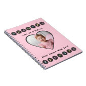 Bouton rose Bébé souvenir Journal (Côté Droit)