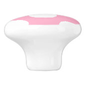 Bouton rose et blanc de meubles de point de polka (Côté)