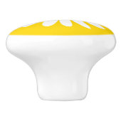 Bouton rose marguerite graphique (Côté)