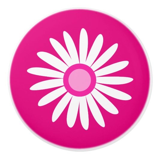 Bouton rose marguerite graphique (Devant)