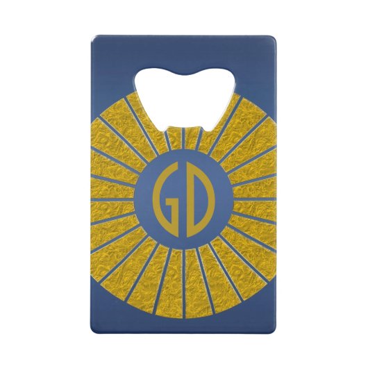 BOUTON ROUND RAYS or + votre monogramme (Devant)