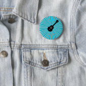 Bouton Ukulele Badge Bleu (En situation)