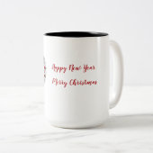 Bouton unique Conception à deux tons de café Mug (Devant droit)