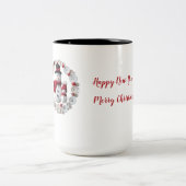 Bouton unique Conception à deux tons de café Mug (Centre)