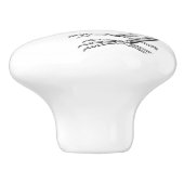 Bouton vintage de squelette de lézard (Côté)