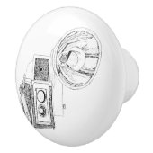 Bouton vintage de tiroir d'appareil-photo (Droite)