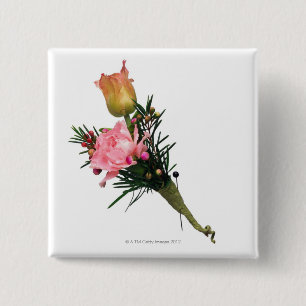 Boutonniere Vierkante Button 5,1 Cm