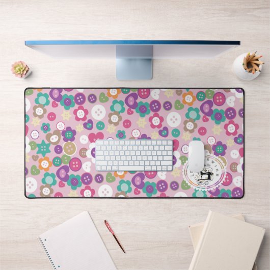 Boutons à coudre d'amour rose (Bureau 1)
