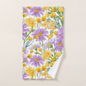 Boutons Billy Et Fleurs Faisées Faisées (Serviette à main)