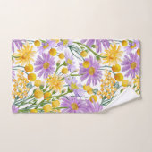 Boutons Billy Et Fleurs Faisées Faisées (Serviette à main)