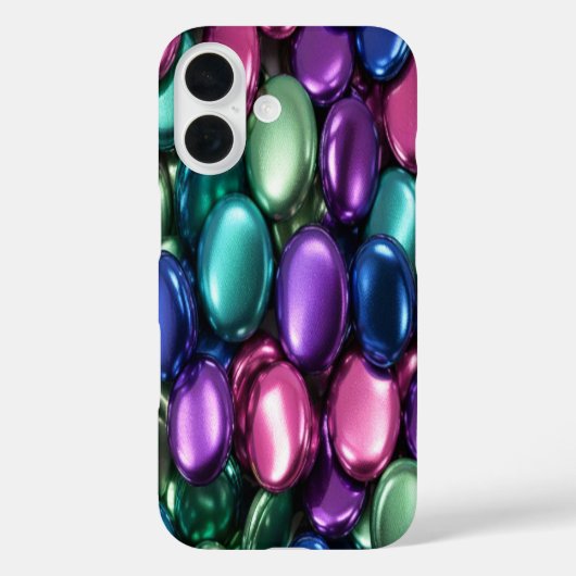 Boutons colorés #1 - iPhone 16 Coque (Verso)