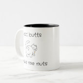 Boutons de chat me conduire noix café thé Mug (Devant gauche)