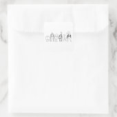 Boutons de chien - Sticker Carré (Sac)