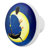 Boutons de croissant de lune et de chats noirs (Droite)