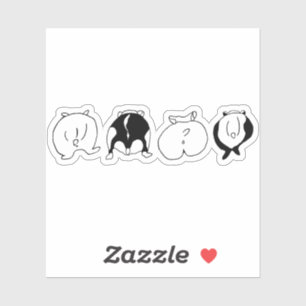 Boutons de hamster Stickers de vinyle taillé sur m