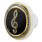 Boutons de l'armoire Bling Music Note révisés (Droite)
