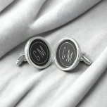 Boutons De Manchette Chalkboard Party Monogrammed Cufflinks<br><div class="desc">Vous cherchez un cadeau de remerciement simple mais élégant pour vos groomsmen tout en voulant inclure le thème mariage de tableau noir? Vous avez peut-être trouvé les liens que vous cherchiez. Ils ont un faux arrière - plan de tableau noir (pas un vrai tableau noir - il est imprimé) et...</div>