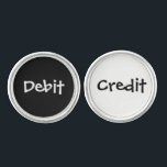 Boutons De Manchette Novelty Funny Comptable Debit et la plaisanterie d<br><div class="desc">Il n'y a pas de compte pour ces liens pleins d'esprit de débits et de comptes de crédit!</div>