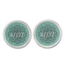 Boutons de manchette personnalisés à motif filigra