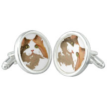 Un chat Calico Vert Portrait Artistique