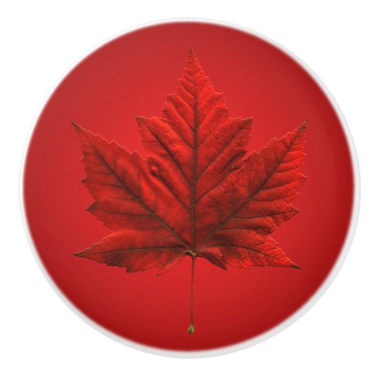 Boutons de porte de feuille d'érable du Canada (Devant)