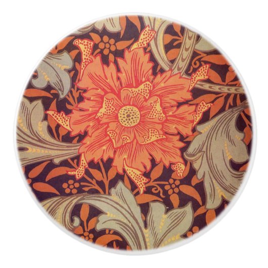 Boutons de porte - Marigold William Morris Design (Devant)