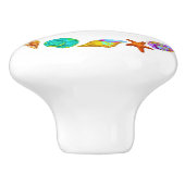 Boutons de tiroir Cercle Plage Version colorée (Côté)