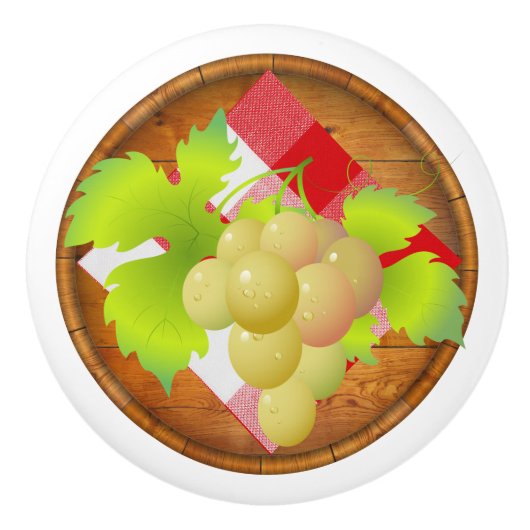 Boutons de tiroir de raisins à vin (Devant)