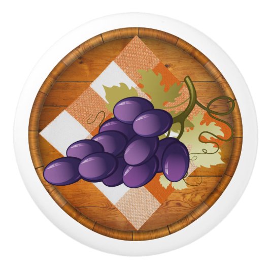 Boutons de tiroir de raisins à vin (Devant)