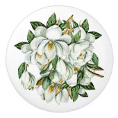 Boutons de tiroir en céramique Magnolias (Devant)
