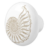 Boutons de tiroirs en coquille de mer de plage - S (Droite)