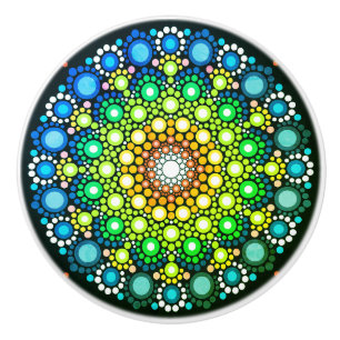 Boutons en céramique colorés