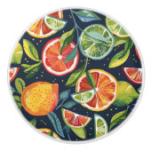 Boutons en céramique d'agrumes colorés (Devant)