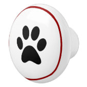 Boutons en céramique d'empreinte de patte animal (Droite)