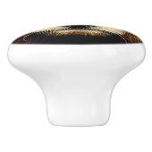 Boutons en céramique Panda Rouge Cute (Côté)