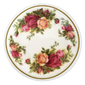 Boutons en céramique peints à la main antiques de (Devant)